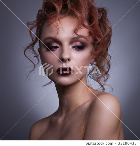 Creative portrait of a teenage girl 35190433