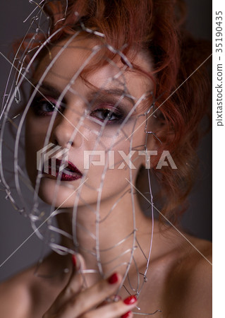 Creative portrait of a teenage girl 35190435