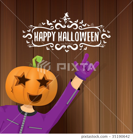 vector Happy halloween creative hipster party vector Happy halloween creative hipster party 35190642