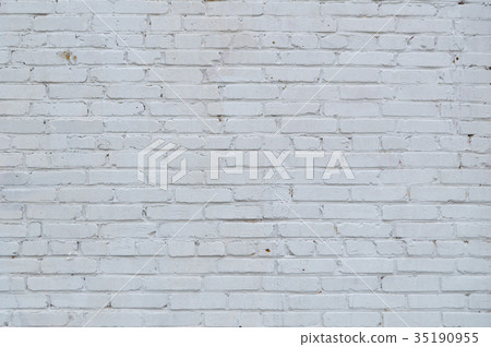 Retro white brick wall texture Retro white brick wall texture 35190955