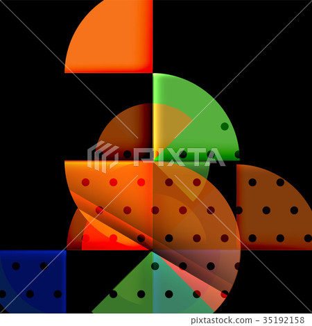 Geometric circle abstract banner Geometric circle abstract banner 35192158