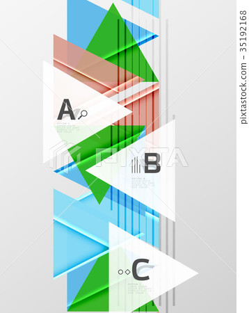 Triangles and geometric shapes abstract background 35192168