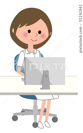 Nurse PC - Stock Illustration [35192941] - PIXTA