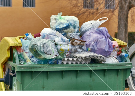Garbage Container Full Garbage Container Full 35193103