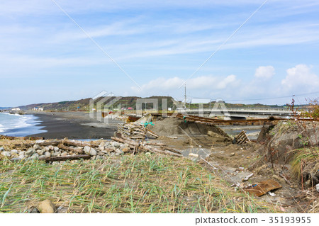 Typhoon damage Railway Typhoon damage Railway 35193955