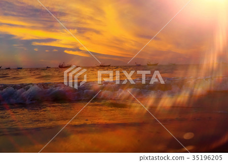 Beach in the tropics 35196205