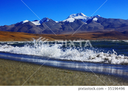 high mountain pass in Tibet mountain landscape high mountain pass in Tibet mountain landscape 35196496