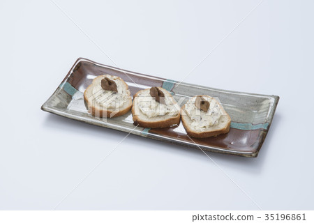 Walnut cream cheese with sauce Walnut cream cheese with sauce 35196861