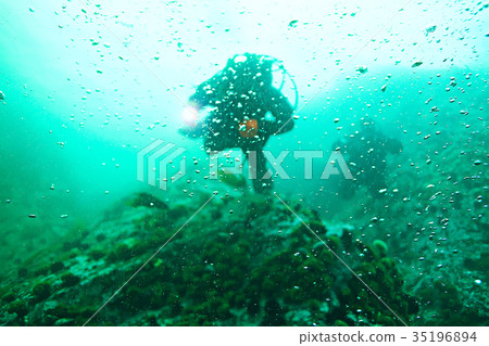 sea water texture, underwater background sea water texture, underwater background 35196894