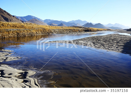 mountain river in tibet mountain river in tibet 35197158