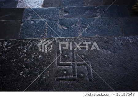 Buddhist religious symbols inscriptions in Tibet old runes Buddhist religious symbols inscriptions in Tibet old runes 35197547