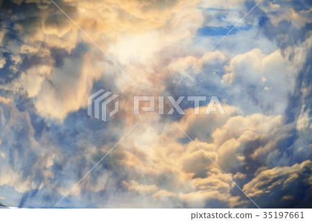 Clouds sky background watercolor colors blur Clouds sky background watercolor colors blur 35197661