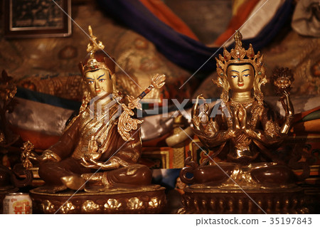 in a Buddhist monastery in Tibet in a Buddhist monastery in Tibet 35197843