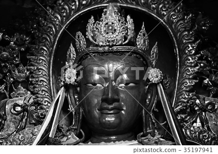 in a Buddhist monastery in Tibet in a Buddhist monastery in Tibet 35197941