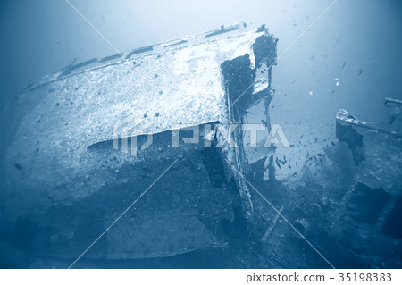 shipwreck, diving on a sunken ship, underwater landscape shipwreck, diving on a sunken ship, underwater landscape 35198383