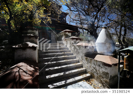 in a Buddhist monastery in Tibet in a Buddhist monastery in Tibet 35198524
