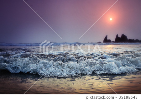 sunset on sea texture water summer sun 35198545