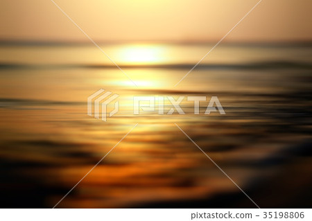 blurred background sunset on the sea blurred background sunset on the sea 35198806