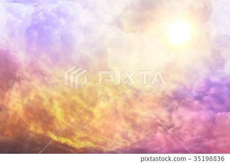 Clouds sky background watercolor colors blur 35198836