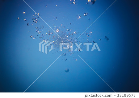 underwater air bubbles texture light blue background underwater air bubbles texture light blue background 35199575