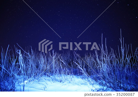 winter night photo winter night photo 35200087
