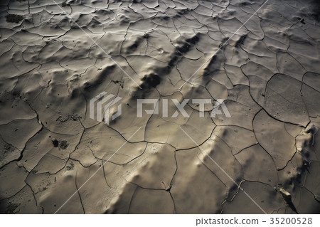 soil corrosion cracks on the ground 35200528