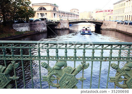 saint petersburg water canal summer 35200698