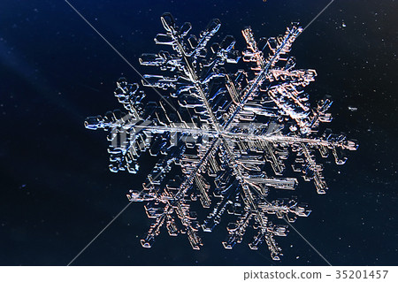 Snowflakes on a blue background 35201457