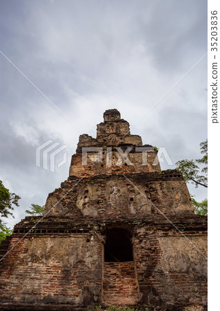 Ruins of Satmahal Prasada in Polonnaruwa 35203836