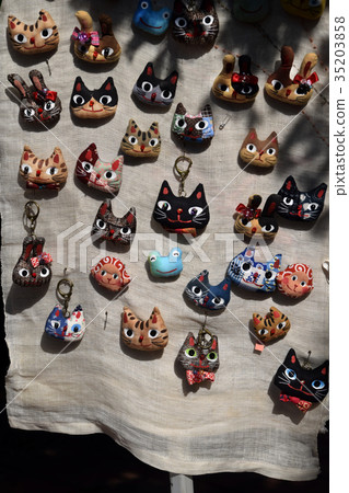 Cat key ring 35203858