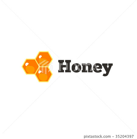 Honey logo label template vector illustration with Honey logo label template vector illustration with 35204397