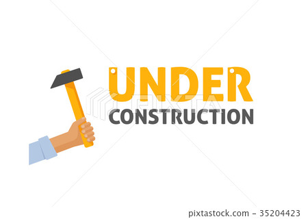 Under construction sign vector illustration 35204423