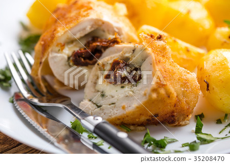 Chicken breast stuffed. Chicken breast stuffed. 35208470