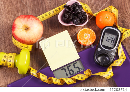 Electronic bathroom scale and glucometer Electronic bathroom scale and glucometer 35208714