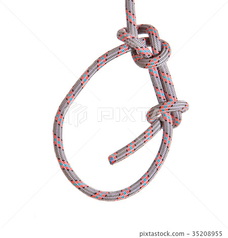 Alpinist knot on the rope Alpinist knot on the rope 35208955