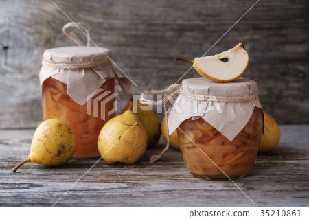 fresh pears and pear jam fresh pears and pear jam 35210861