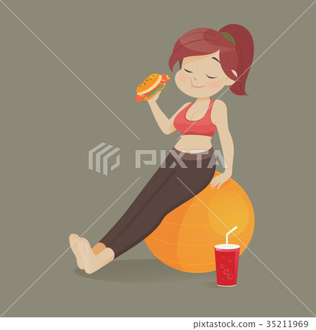 Women refuse to exercise. Women refuse to exercise. 35211969