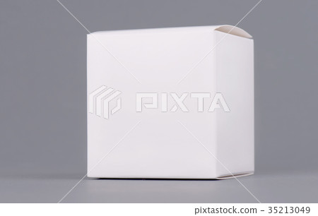 Square white carton product box mock up, side view Square white carton product box mock up, side view 35213049