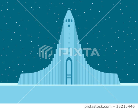 Hallgrimskirkja. Architectural landmark of Iceland Hallgrimskirkja. Architectural landmark of Iceland 35213446