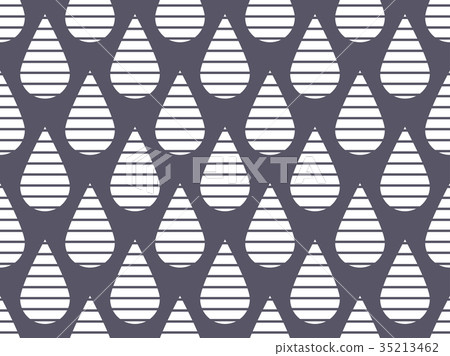 Pattern Drop Shape Striped drop seamless pattern. Vector illustration - Stock Illustration ...