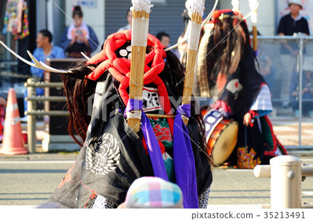 Hanamaki Festival Local performing arts deer dance parade Hanamaki Festival Local performing arts deer dance parade 35213491