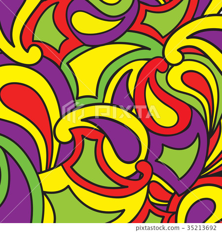 Abstract funny tiled pattern Ornamental background - Stock Illustration ...