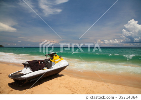 Jet Ski on Andaman beach, Phuket Jet Ski on Andaman beach, Phuket 35214364