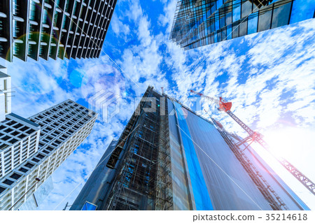 Construction site of building construction Construction site of building construction 35214618