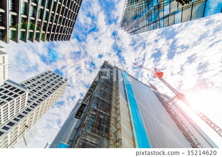 Construction site of building construction Construction site of building construction 35214620