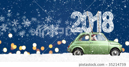 Retro toy car with christmas gifts Retro toy car with christmas gifts 35214739
