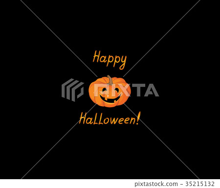 Halloween pumpkin greeting card Holiday background 35215132