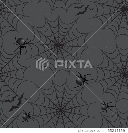 Happy Halloween tiled pattern Holiday background 35215139