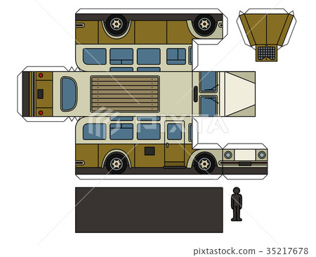 Paper model of an old bus Paper model of an old bus 35217678