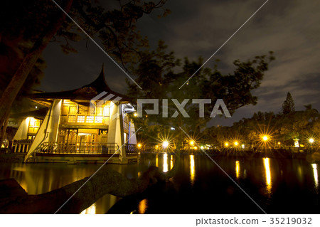 Landscape, Sky, Night Sky, Taichung Park, Lake Center, Night View Landscape, Sky, Night Sky, Taichung Park, Lake Center, Night View 35219032